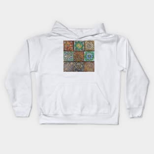 Stained Glass Mandalas by Julie Ann Stricklin Kids Hoodie